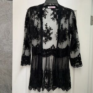 Black Lace Top - Small